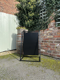 Black Satin Aluminium A Board Sign