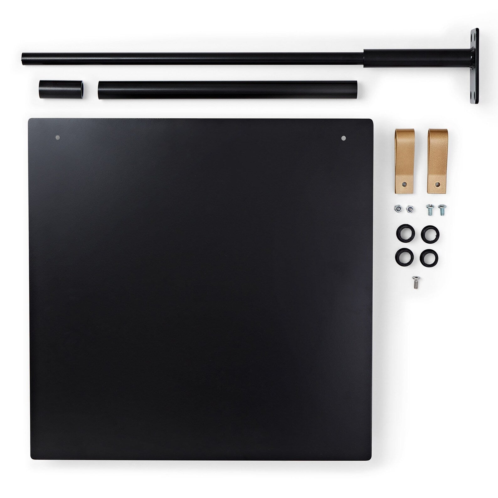 Black Satin Double Sided Aluminium Hanging Sign DEV