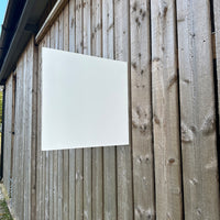 White Projecting Blade Sign