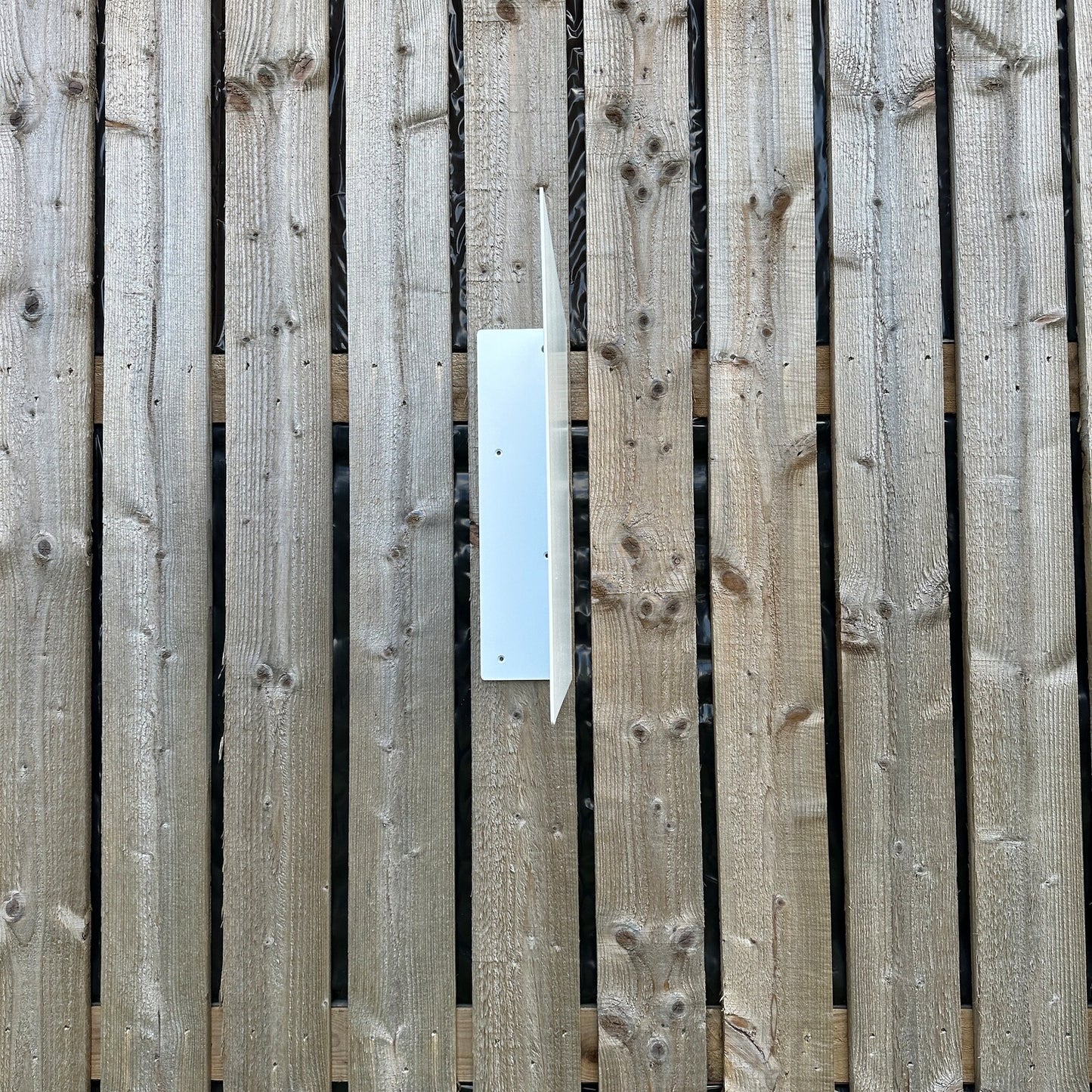 White Projecting Blade Sign