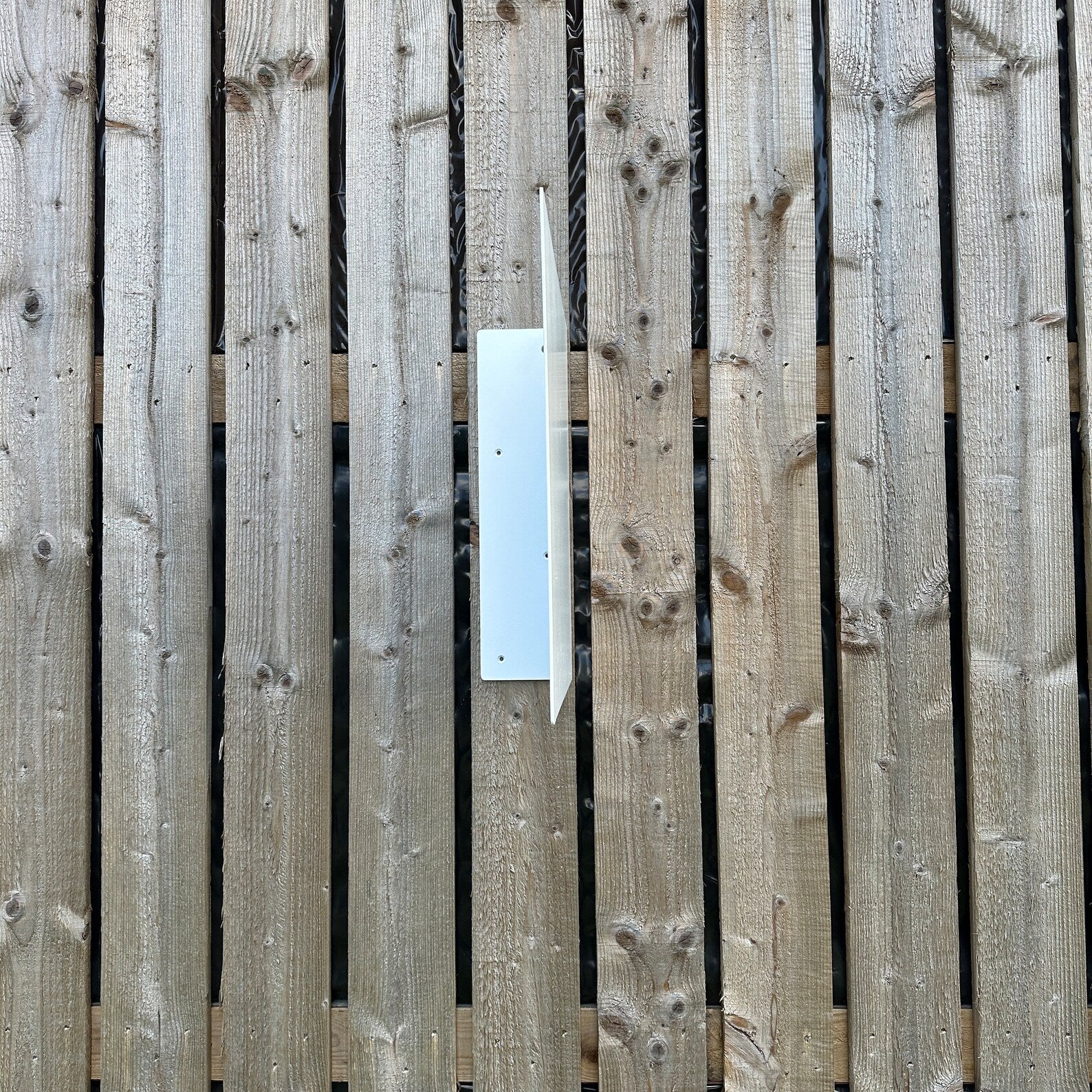 White Projecting Blade Sign