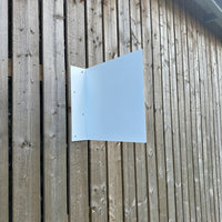 White Projecting Blade Sign