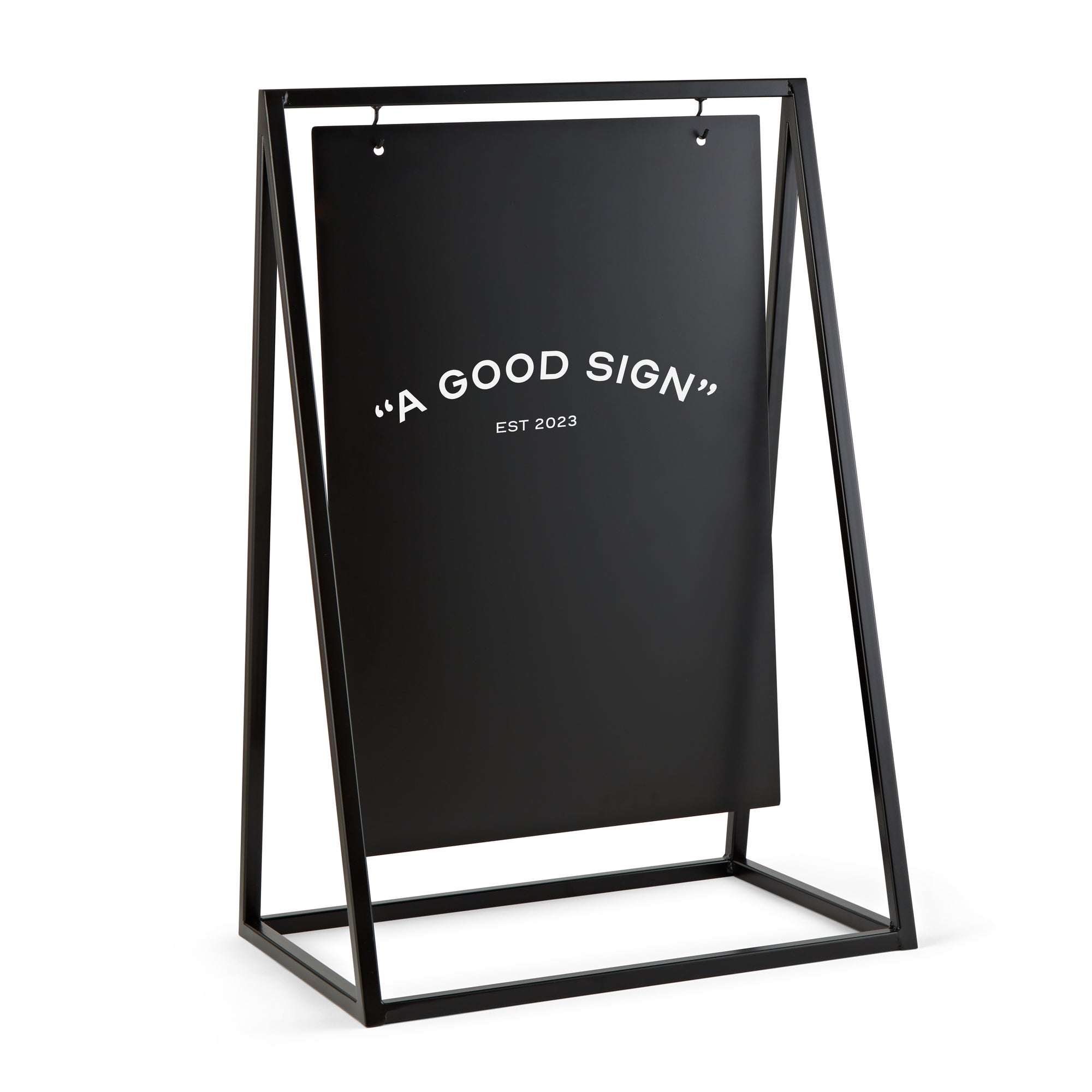 Black Satin Aluminium A Board Sign