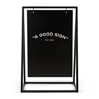 Black Satin Aluminium A Board Sign