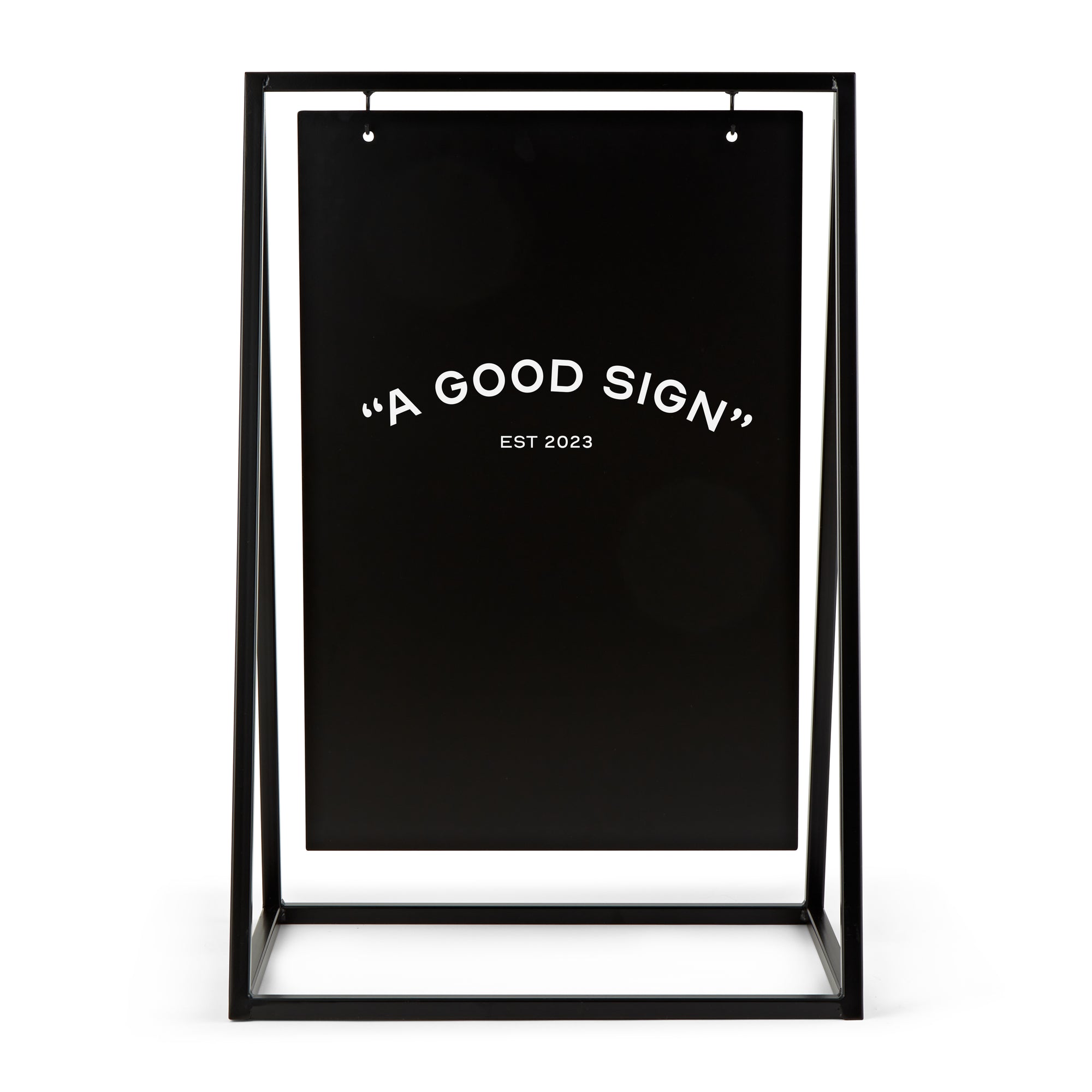 Black Satin Aluminium A Board Sign
