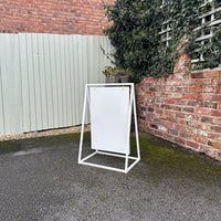 White Satin Aluminium A Board Sign