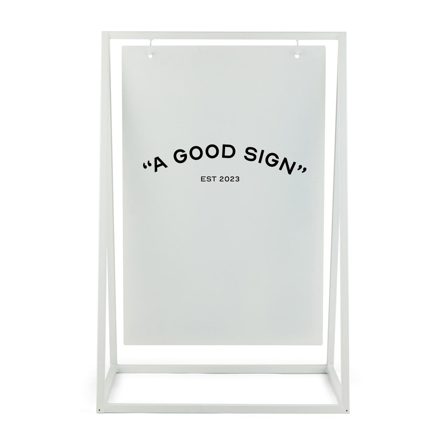 White Satin Aluminium A Board Sign