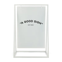 White Satin Aluminium A Board Sign