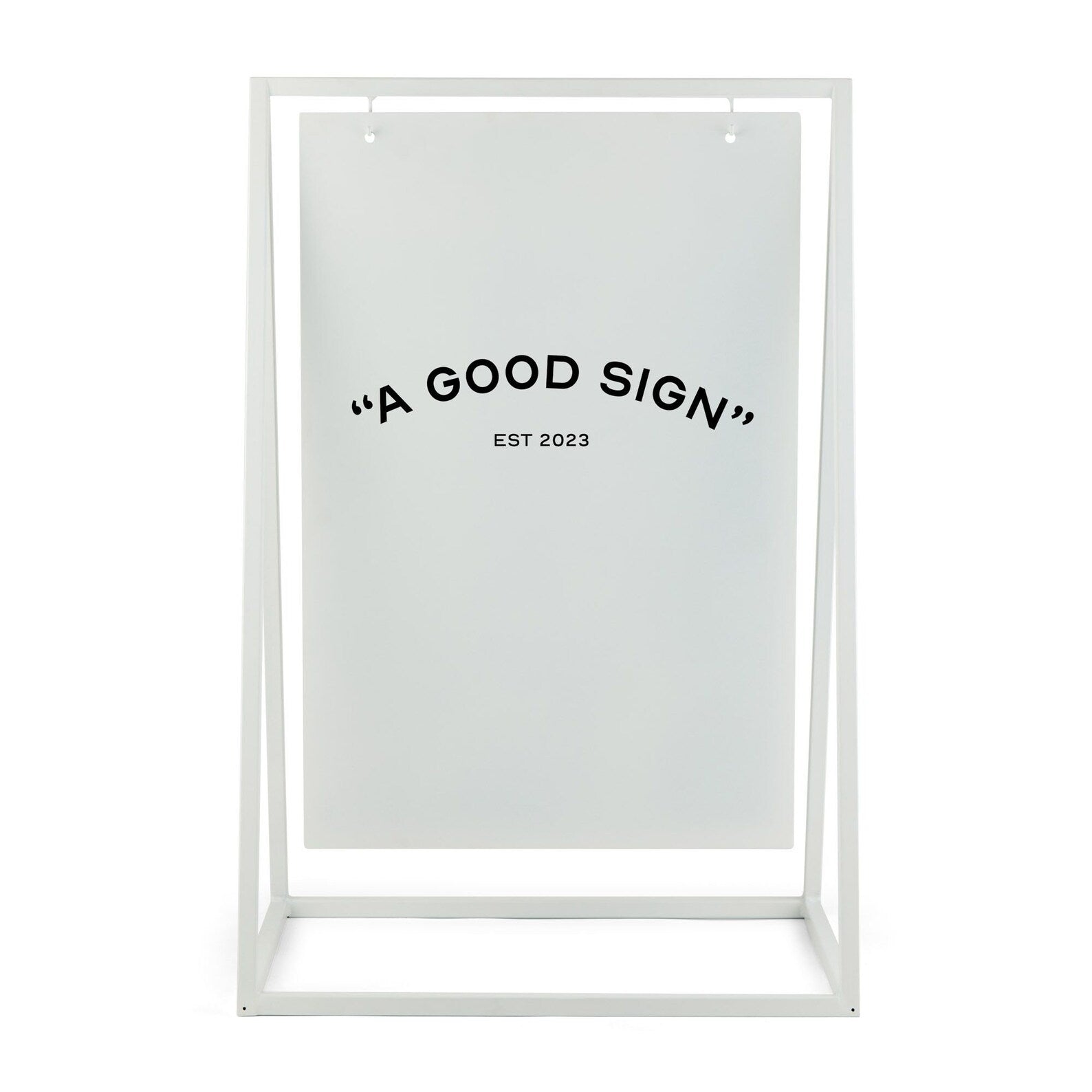 White Satin Aluminium A Board Sign