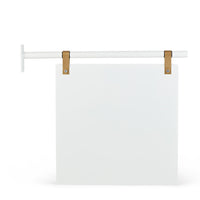 White Satin Double Sided Aluminium Hanging Sign